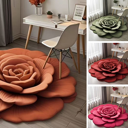 🎨Floral Plush & Diatomaceous Earth Floor Mat