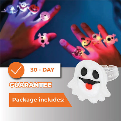 🔥 LAST DAY PROMOTION - 50%OFF 🎃👻 LED Light Halloween Glowing Ring (50pcs set)😍