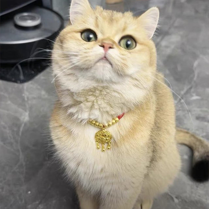 🥰Pet New Year Gold Lock Collar