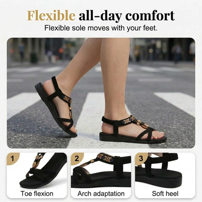 Women's Round Toe Flat Breathable Sandals
