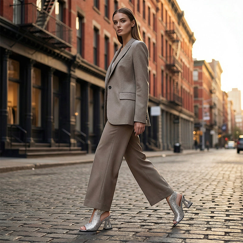 👡Women's Elegant Peep-Toe Heeled Sandals