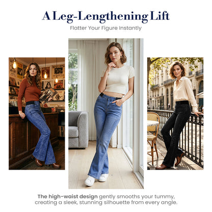 👖 Women's High-Waist Stretch Flare Denim Jeans