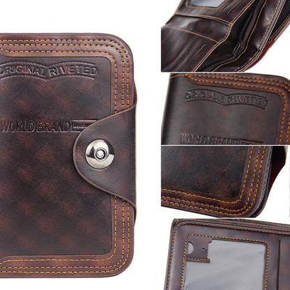 Large-capacity Tri-fold Men’s Wallet -（Great Sale⛄BUY 2 Get 10% OFF ）