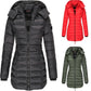🔥FREE SHIPPING🔥Winter women's mid-length padded jacket warm  hooded jacket