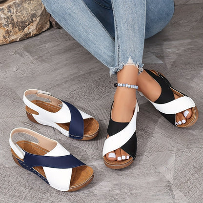 Women's Ultra Comfortable Slope Heel Sandals