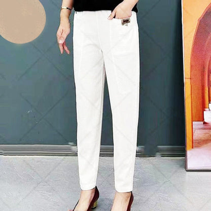 🔥Nice Gift-Women's Elastic Waist Cotton Pants