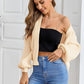 Knitted Oversize Contrast Color Cardigan