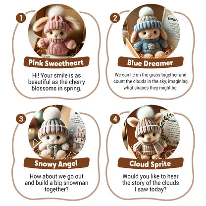 🐇Easter Promotion🔥Handmade Lucky Comfort Bunny(With Warm Text Card)🎁