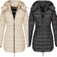 🔥FREE SHIPPING🔥Winter women's mid-length padded jacket warm  hooded jacket