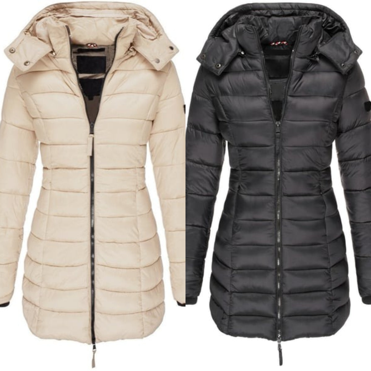🔥FREE SHIPPING🔥Winter women's mid-length padded jacket warm  hooded jacket