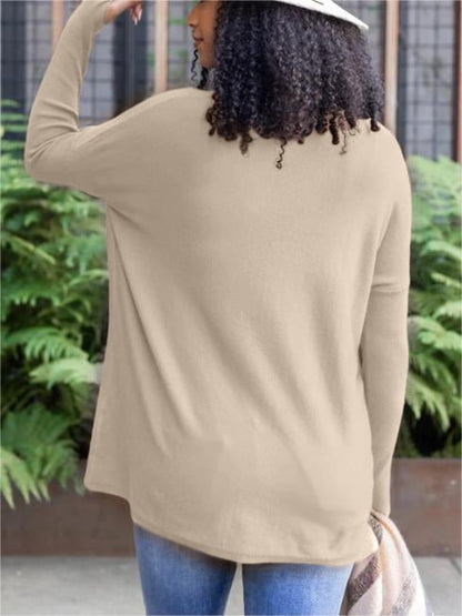 LONG SLEEVE THUMBHOLE SWEATER POCKET TUNIC💥