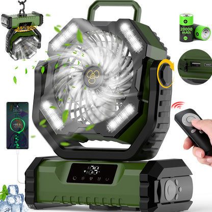 Portable Oscillating Fan with Remote Control
