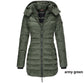 🔥FREE SHIPPING🔥Winter women's mid-length padded jacket warm  hooded jacket