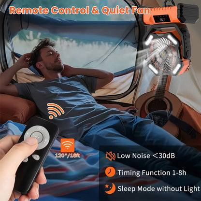 Portable Oscillating Fan with Remote Control