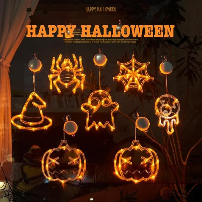 Halloween Decorations Window Lights