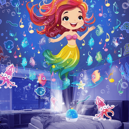 🎃👻 Children's Night Light Projector With 21 Films 🔋Type-C charging