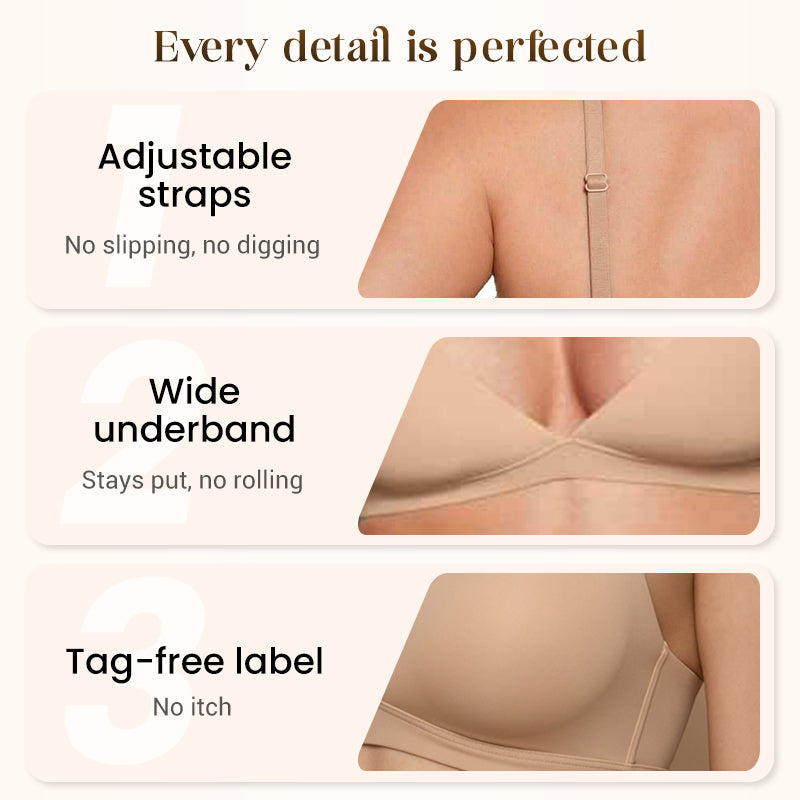 Women's Wire-Free Jelly Support Triangle Bralette