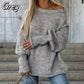 Women's Solid Knitted Round Neck Sweater