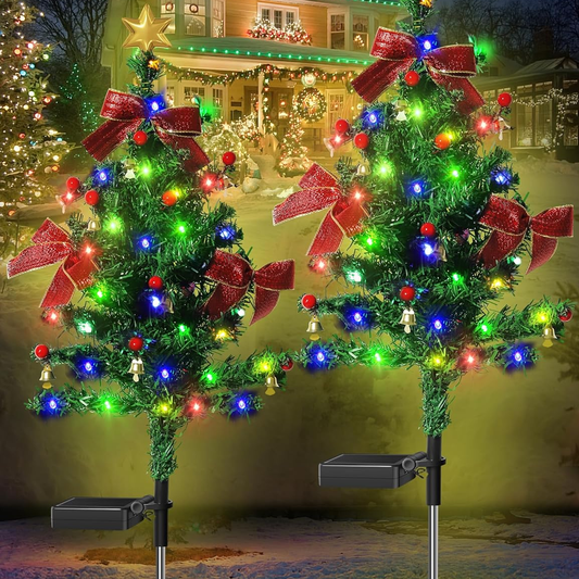 🎄✨Solar Christmas Trees Lights Outdoor Decoration Waterproof