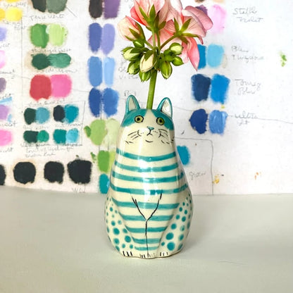 Polka Dot Cat Vase🐱