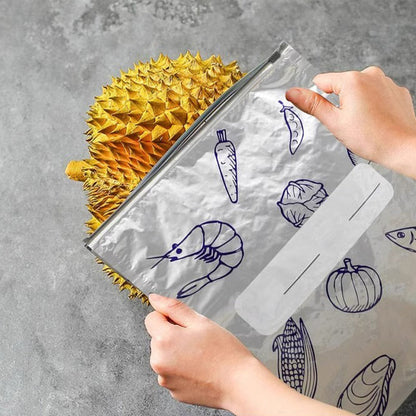 🍗Buy 2 Get 1 Free 🥦Reusable Aluminum Foil Sealable Storage Bags