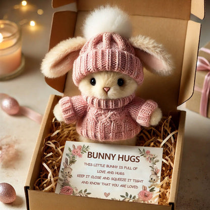 🐇Easter Promotion🔥Handmade Lucky Comfort Bunny(With Warm Text Card)🎁