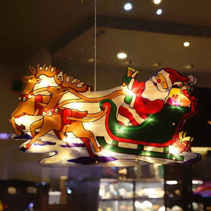 ⛄Christmas pre-sale🎄2025 Christmas Window Hanging Lights💡
