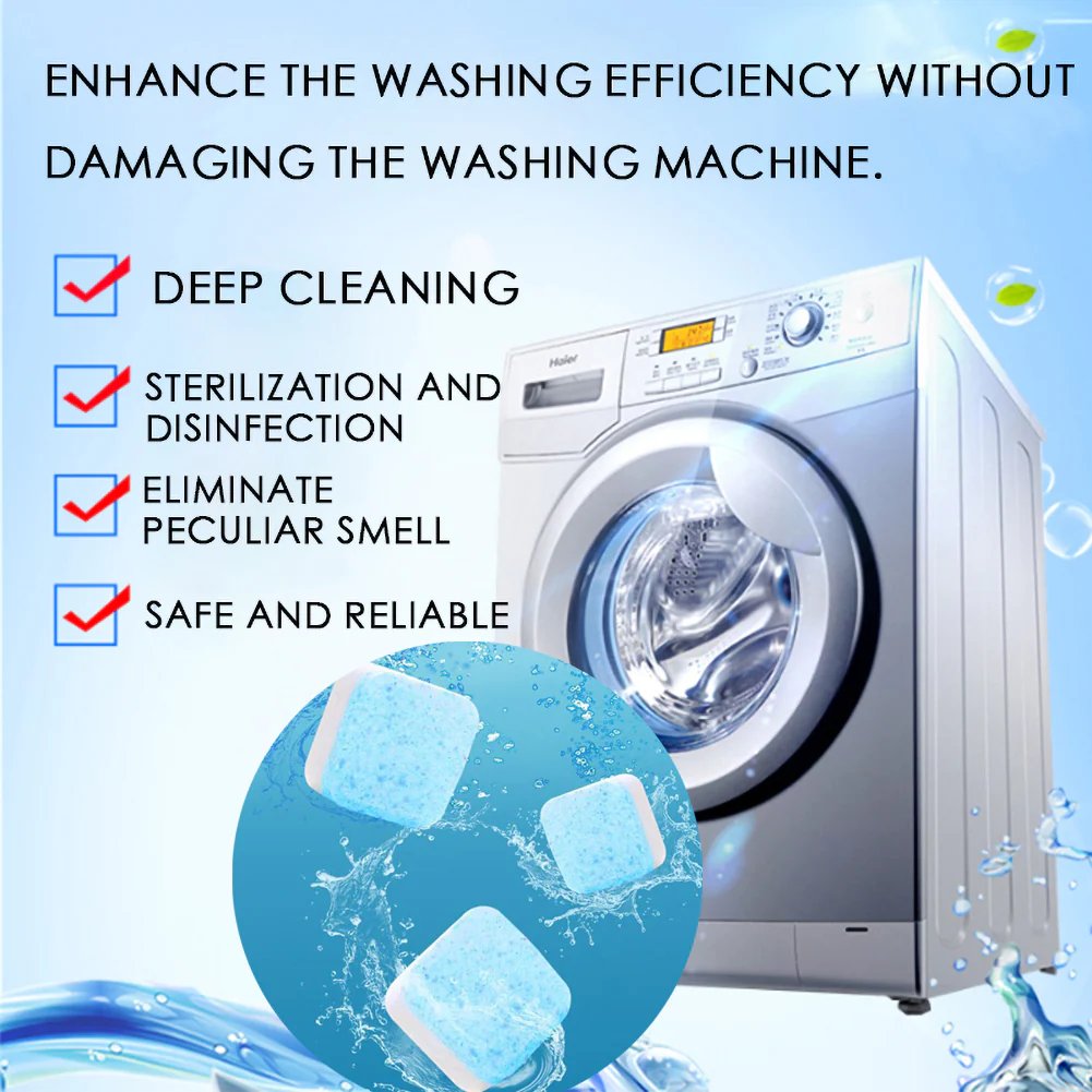 🧼Washing Machine Deep Cleaner Tablets ( Buy 2 Get 3 FREE )