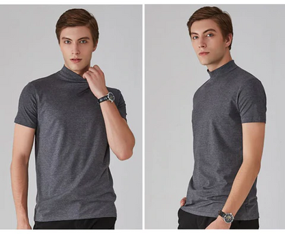🔥All Colors 💖 Men's High Neck Slim Fit T-shirt