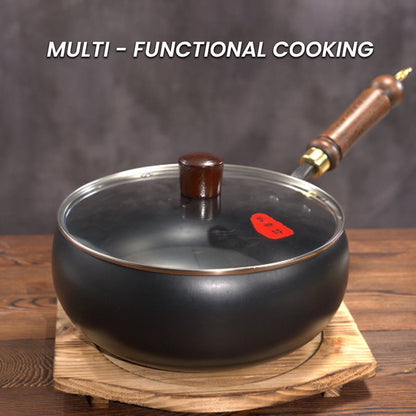 Uncoated Thick Iron Pot