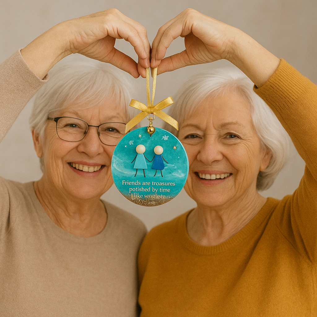 🌊🎁Friendship Sea Glass Christmas Ornament🎄