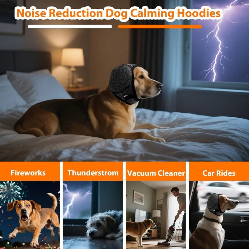 🐾Waterproof Dog Calming Ear Wrap – Gentle Comfort for Fireworks & Grooming