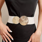 🎁Women's Vintage Gold Buckle High Elastic Belt