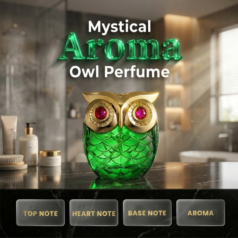 🦉Mystical Eau de Parfum – Mysterious Scent, Elegant Owl Bottle, Long-Lasting💎