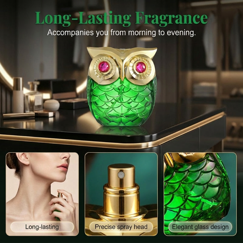🦉Mystical Eau de Parfum – Mysterious Scent, Elegant Owl Bottle, Long-Lasting💎