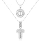 💖2 Pack - Initial Letter Pendant Necklaces