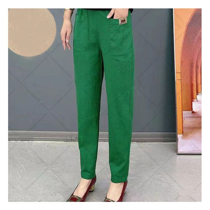 🔥Nice Gift-Women's Elastic Waist Cotton Pants
