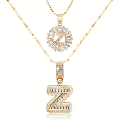 💖2 Pack - Initial Letter Pendant Necklaces