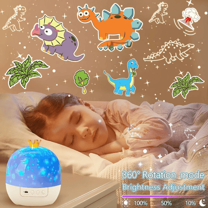 🎃👻 Children's Night Light Projector With 21 Films 🔋Type-C charging