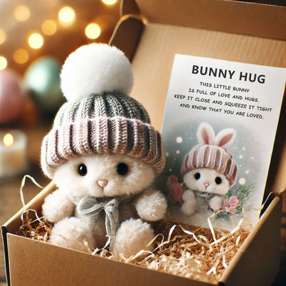 🐇Easter Promotion🔥Handmade Lucky Comfort Bunny(With Warm Text Card)🎁