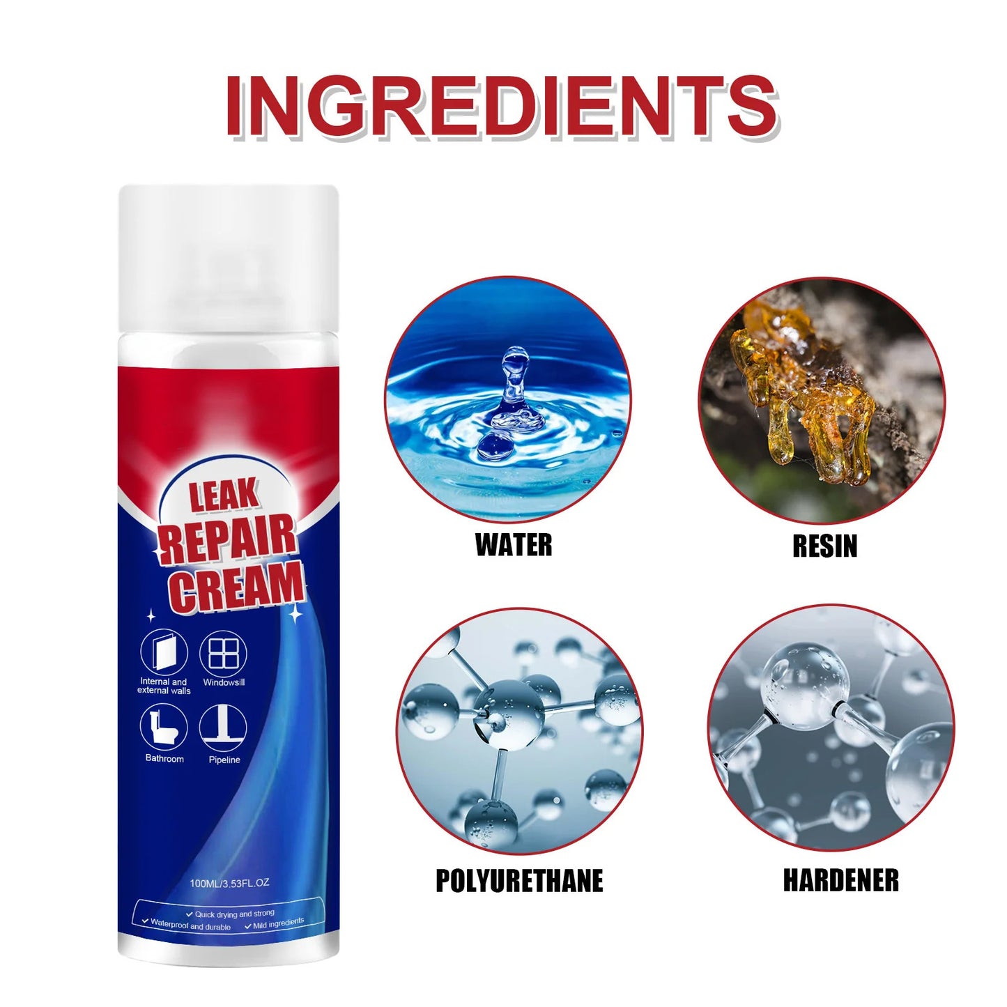 Leak Repair Waterproof Sealant Spray