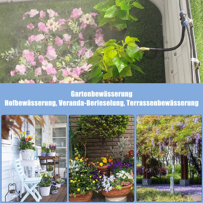 🌱💧 Automatic Garden Irrigation System – 360° Adjustable, Misting, Water-Saving, Complete Set ✨