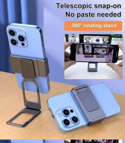 Newly Upgraded Back Clip Type 360 Portable Folding Bracket
