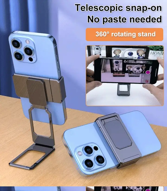 Newly Upgraded Back Clip Type 360 Portable Folding Bracket