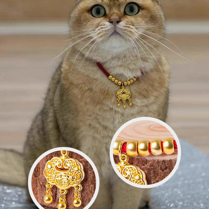 🥰Pet New Year Gold Lock Collar