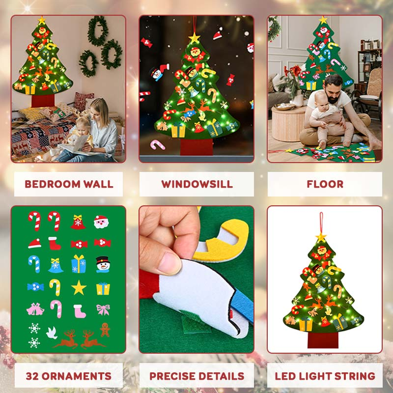 🎄🎅DIY Christmas Tree with Detachable Ornaments