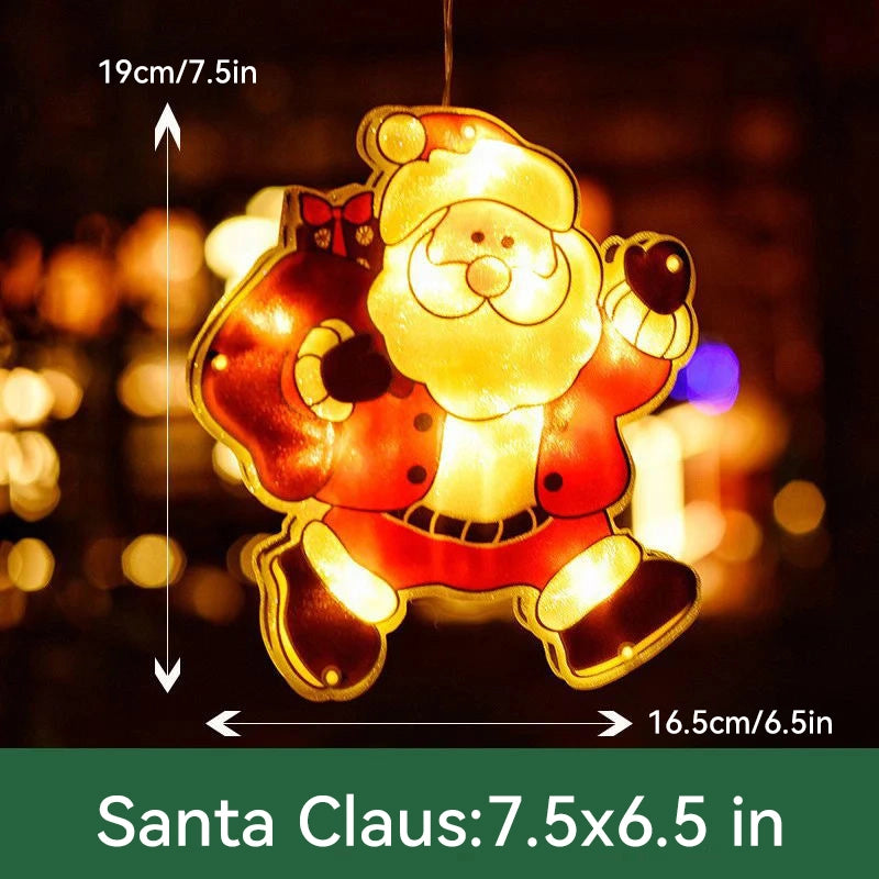 ⛄Christmas pre-sale🎄2024 Christmas Window Hanging Lights💡