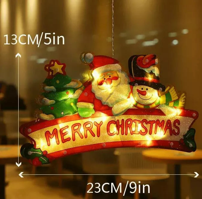 ⛄Christmas pre-sale🎄2024 Christmas Window Hanging Lights💡