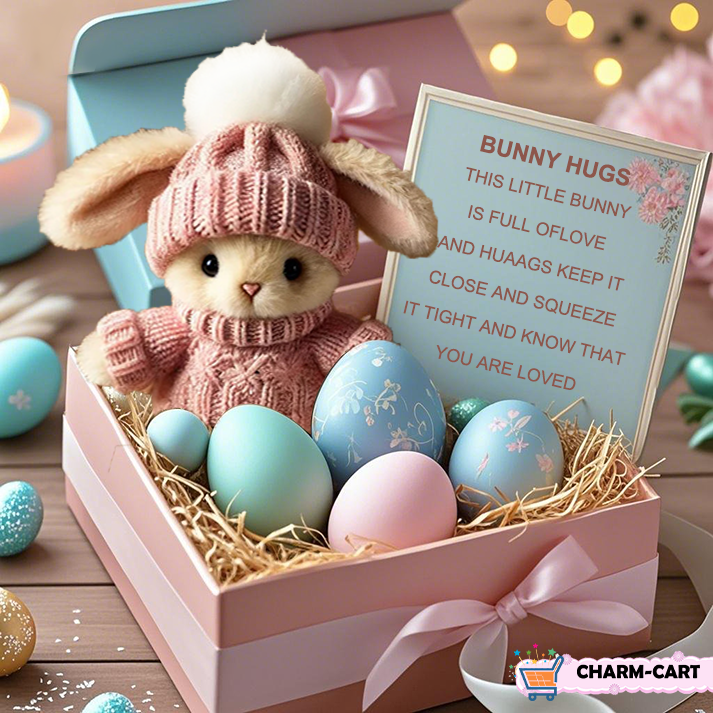 🐇Easter Promotion🔥Handmade Lucky Comfort Bunny(With Warm Text Card)🎁
