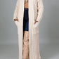 Stylish Cable Knit Dual Pocket Cardigan